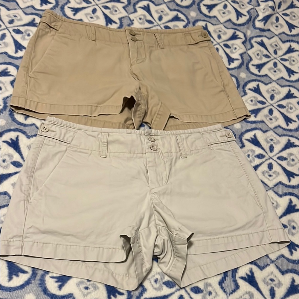 GAP Chino Shorts Tan and Cream Cotton Blend Casual